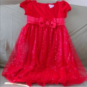 American girl (bitty baby) Red Girls holiday dress